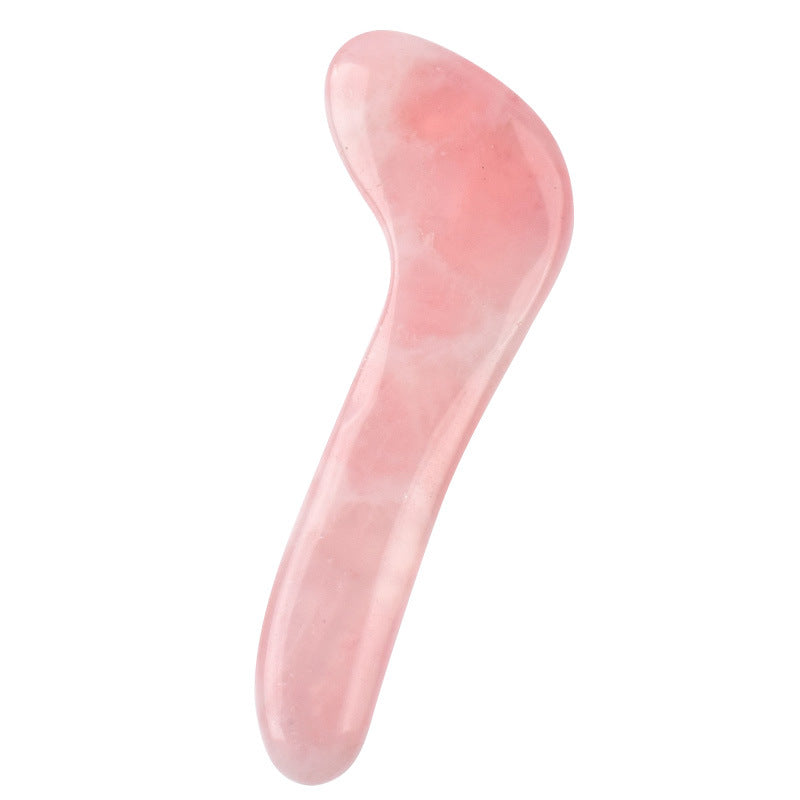 Whole Massage Gua Sha Tools Rose Quartz Stone - 7 shaped