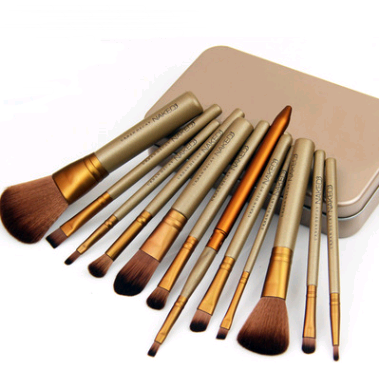 12-Piece Makeup Brush Set with Tin