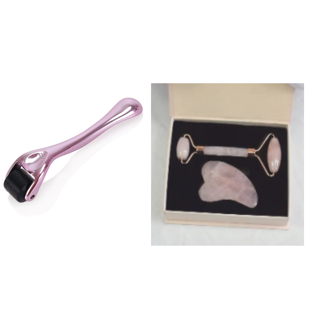 Beauty Jade Massage Facial Roller - A set / Git Box