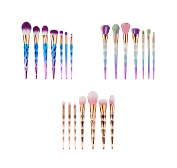 7-Piece Diamond Makeup Brush Set