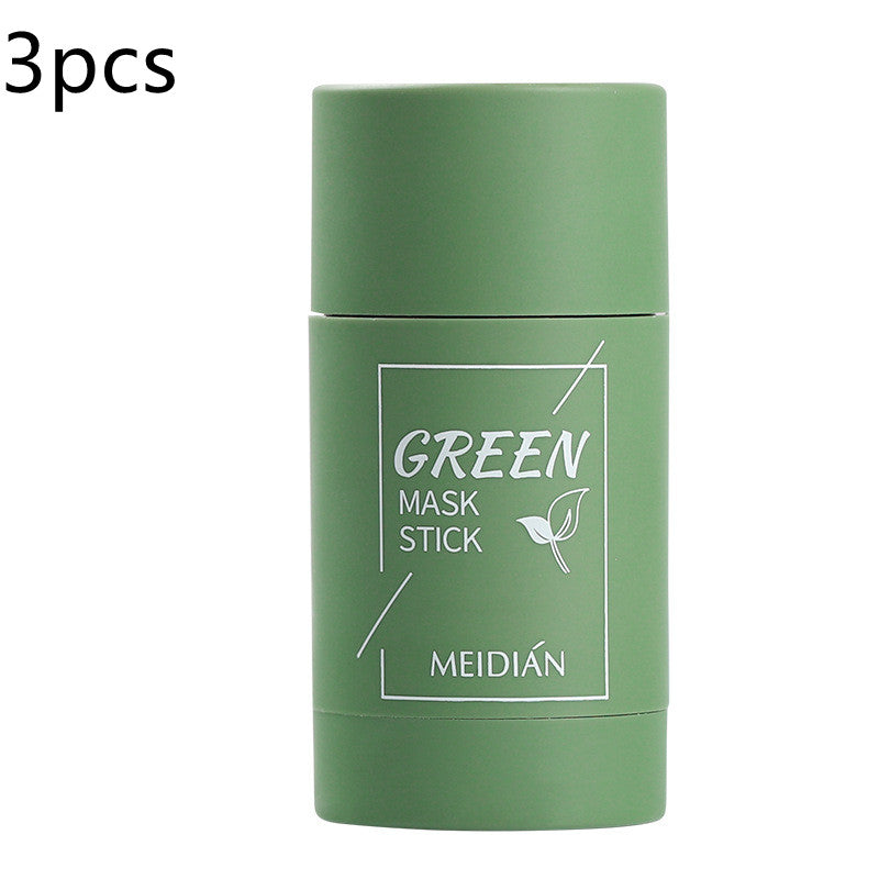 Solid Mask Cleansing Film Mud - Green 3pcs