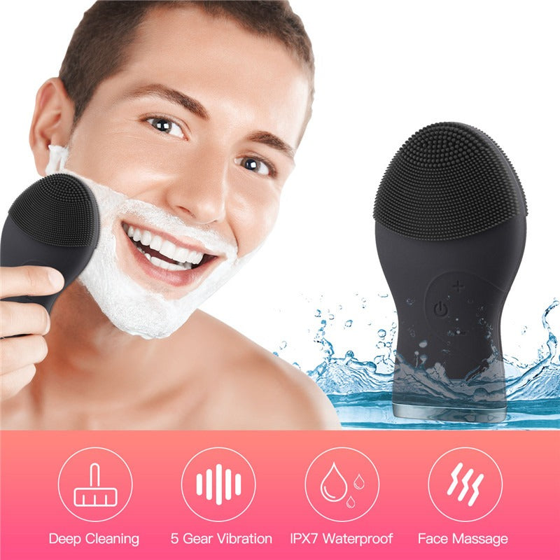 Electric Silicone Face Cleansing Brush