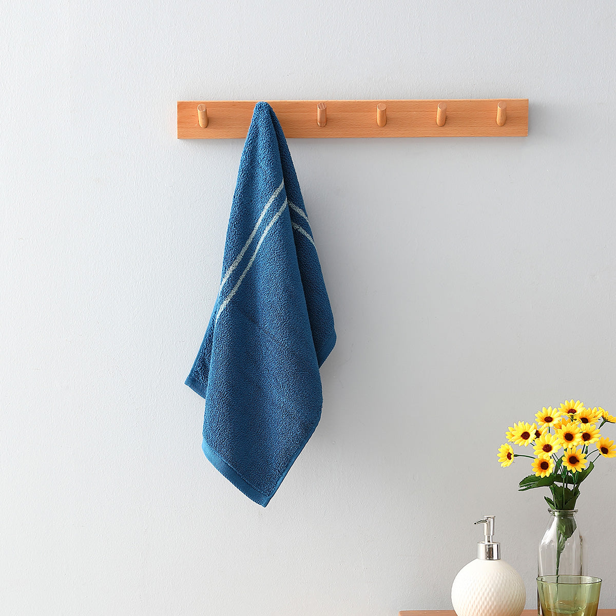 Smart Sensor Cotton Towel Face - Blue