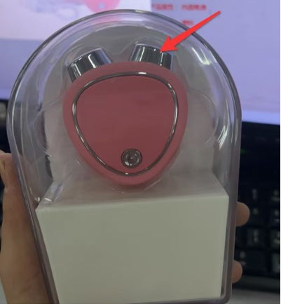 Micro Current Beauty Instrument Roller Massager Face - Pink