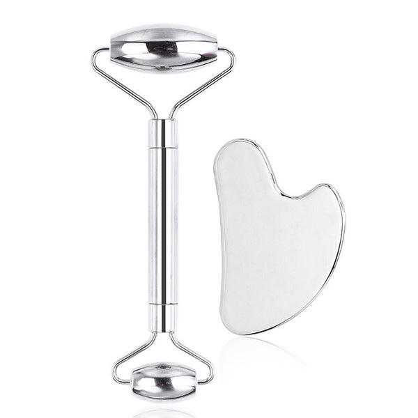 Stainless Steel Roller and Gua Sha