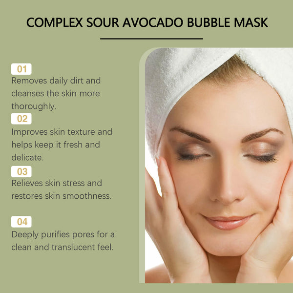 Avocado Facial Cleansing Foam Mask