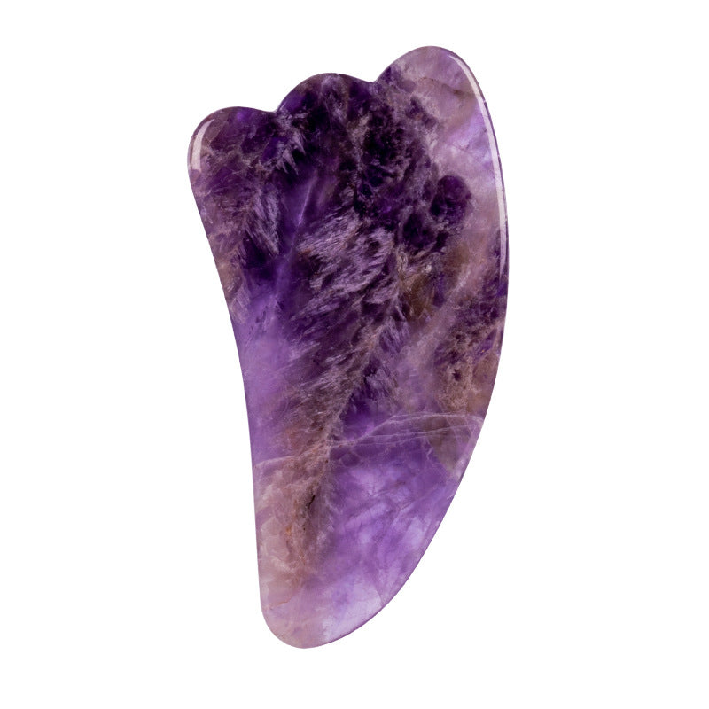 Amethyst Face Roller and Heart Gua Sha Set