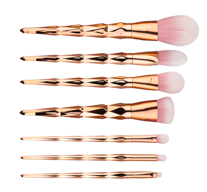 7-Piece Diamond Makeup Brush Set