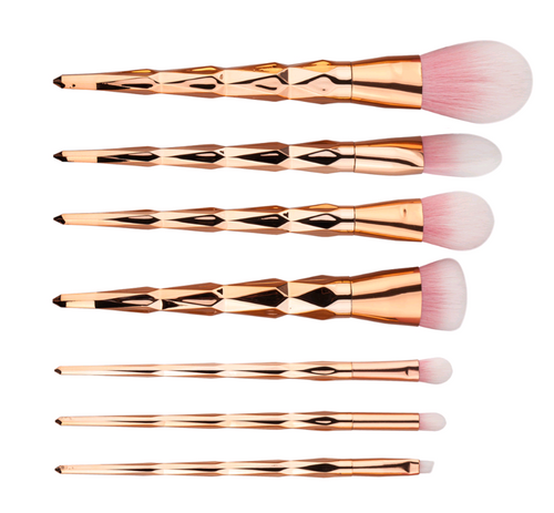 7-Piece Diamond Makeup Brush Set