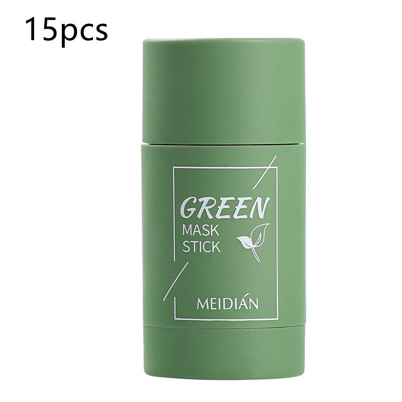 Solid Mask Cleansing Film Mud - Green 15pcs
