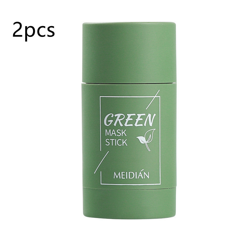 Solid Mask Cleansing Film Mud - Green 2pcs