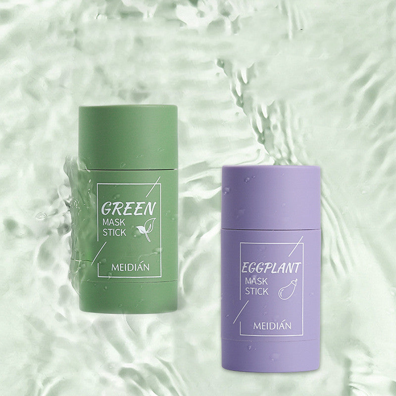 Solid Mask Cleansing Film Mud - Purple and green