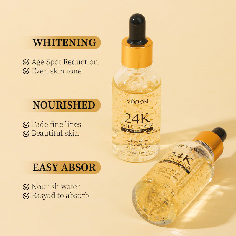 24K Gold Vitamin E and Retinol Face Serum 30ml