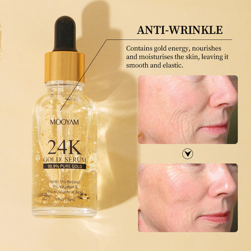 24K Gold Vitamin E and Retinol Face Serum 30ml